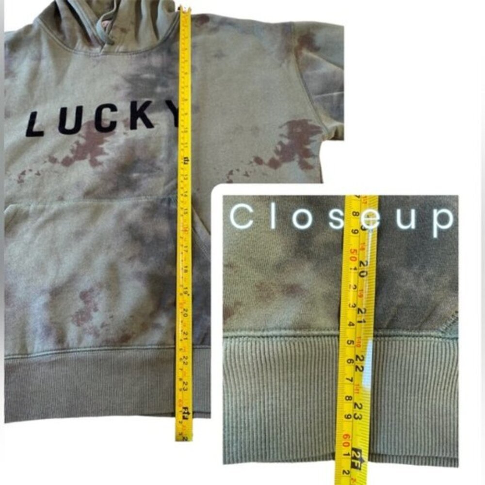 Lucky Brand Pullover Hoodie with pocket pouch In Camo Green (Fits closer… - Picture 12 of 15